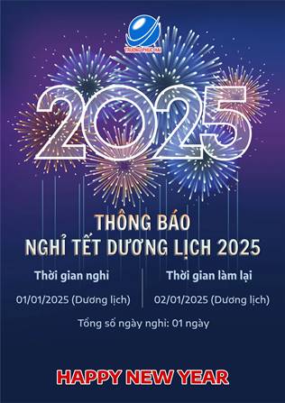 THÔNG BÁO NGHỈ TẾT DƯƠNG LỊCH 2025